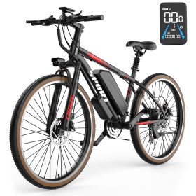 Electric Bike For Adults, 500W Motor, 22mph 45miles Range Electric Mountain Bike, 360Wh Removable Battery, 26in Tires E Bikes For Adults Commuting Out