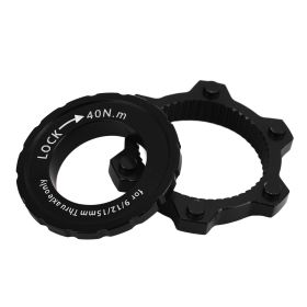 CANSUCC Bike Hub Disc Brake Center Lock Adapter Aluminum Alloy Center Lock Disc to 6 Pin Disc Adapter Black