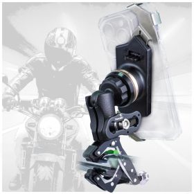 TAKEWAY Clampod HAWK1-PH05-ANV Anti-Vibration Phone Mounts Holder, Motorcycle Handlebar Clamp Base, Adjustable, Stable