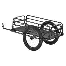 VEVOR Bike Cargo Trailer, 275 lbs Load Capacity, Heavy-Duty Bicycle Wagon Cart, Foldable Compact Storage & Quick Release with Universal Hitch