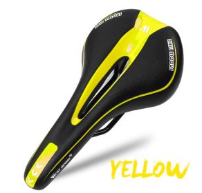 Bicycle seat mountain bike road bike (Option: A yellow)