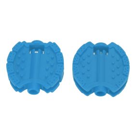 2 Plastic Children's Tricycle Bicycle Pedals (Color: Blue)