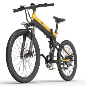 BEZIOR X500PRO Electric Bikes 500W 26 Mountain Bike E-bike Bicycle Adults (Option: BlackYellow)