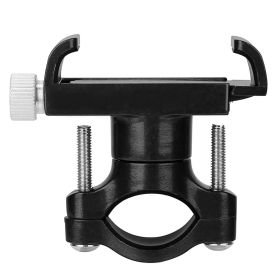 MTB Bike Handlebar Phone Holder Stand Aluminum Alloy Bicycle Phone Bracket 360° Rotation Motorcycle Phone Mount For 4-7 Inch Phone (Color: Black)