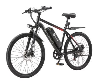 Ebike,500W Motor,36V10.4Ah Battery,26 Inches (Color: Black)