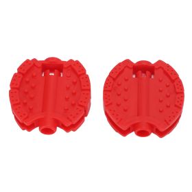 2 Plastic Children's Tricycle Bicycle Pedals (Color: Red)