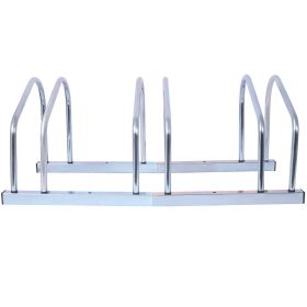 Metal Bike Racks (Color: Silver)